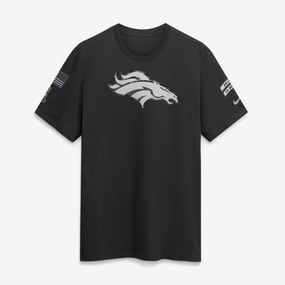  Denver Broncos Nike 2026 Salute to Service Slub T-Shirt - Black