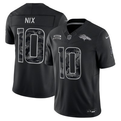 Bo Nix Denver Broncos Nike 2026 Salute to Service Stitched Limited Jersey - Black
