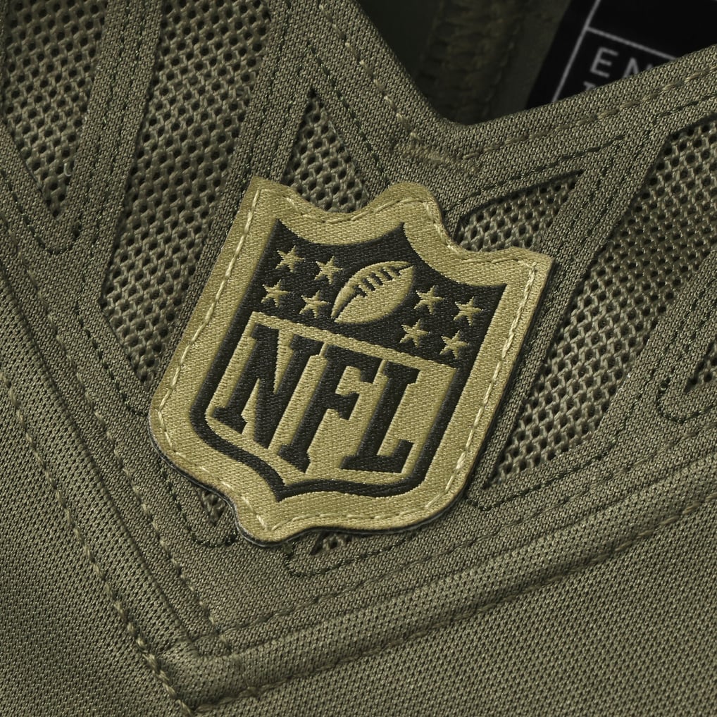 Men's Nike Bo Nix Olive Denver Broncos 2025 Salute to Service Limited Jersey