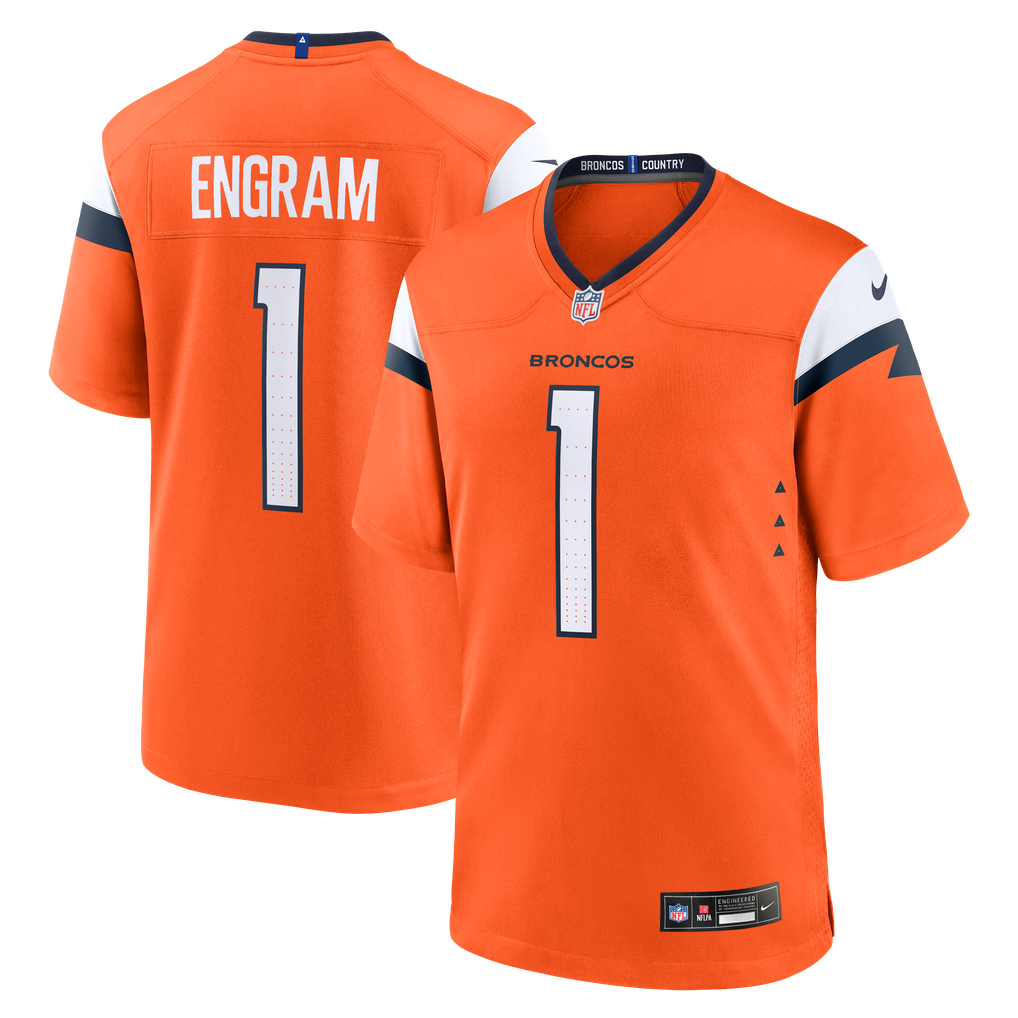 Evan Engram Denver Broncos Nike Team Game Jersey -  Orange