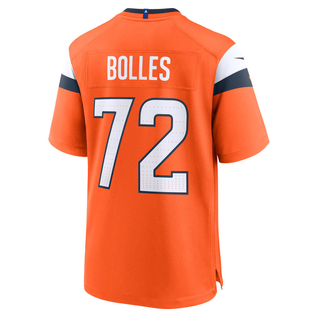 Men's Nike Garett Bolles  Orange Denver Broncos Team Game Jersey