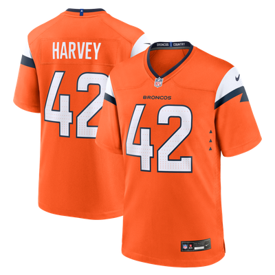Jahfari Harvey Denver Broncos Nike Team Game Jersey - Orange