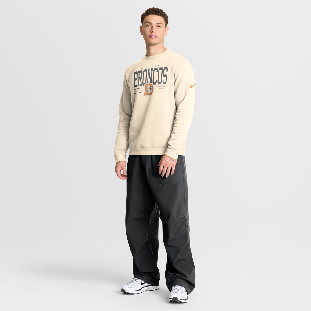 Men's Nike Natural Denver Broncos Always Reppin' Club Sweatshirt