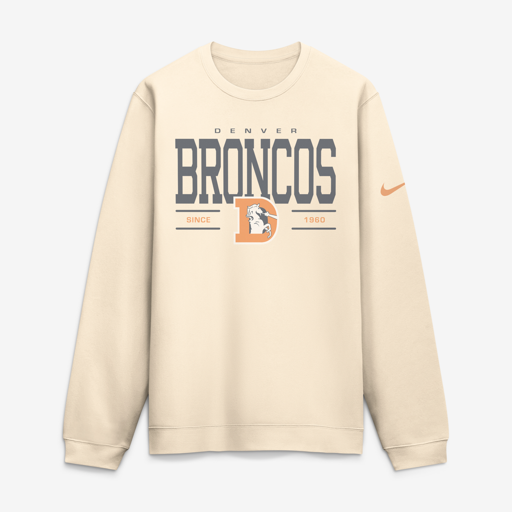 Men's Nike Natural Denver Broncos Always Reppin' Club Sweatshirt