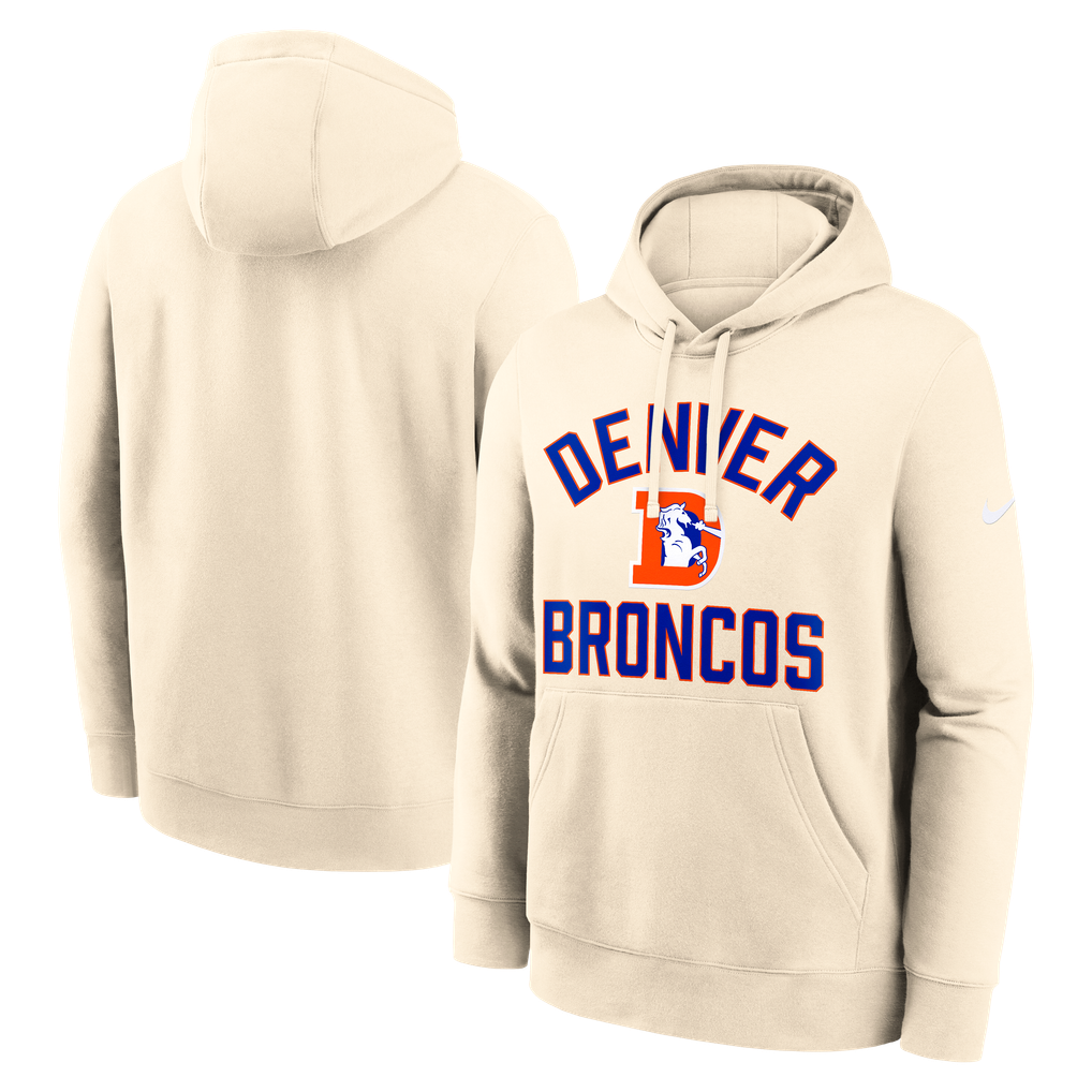 Men's Nike Natural Denver Broncos Club Hoodie