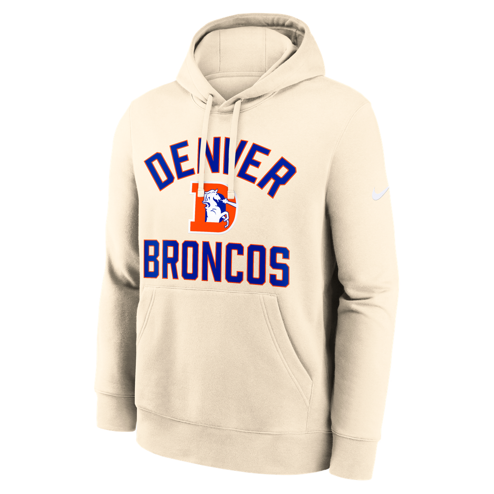 Men's Nike Natural Denver Broncos Club Hoodie