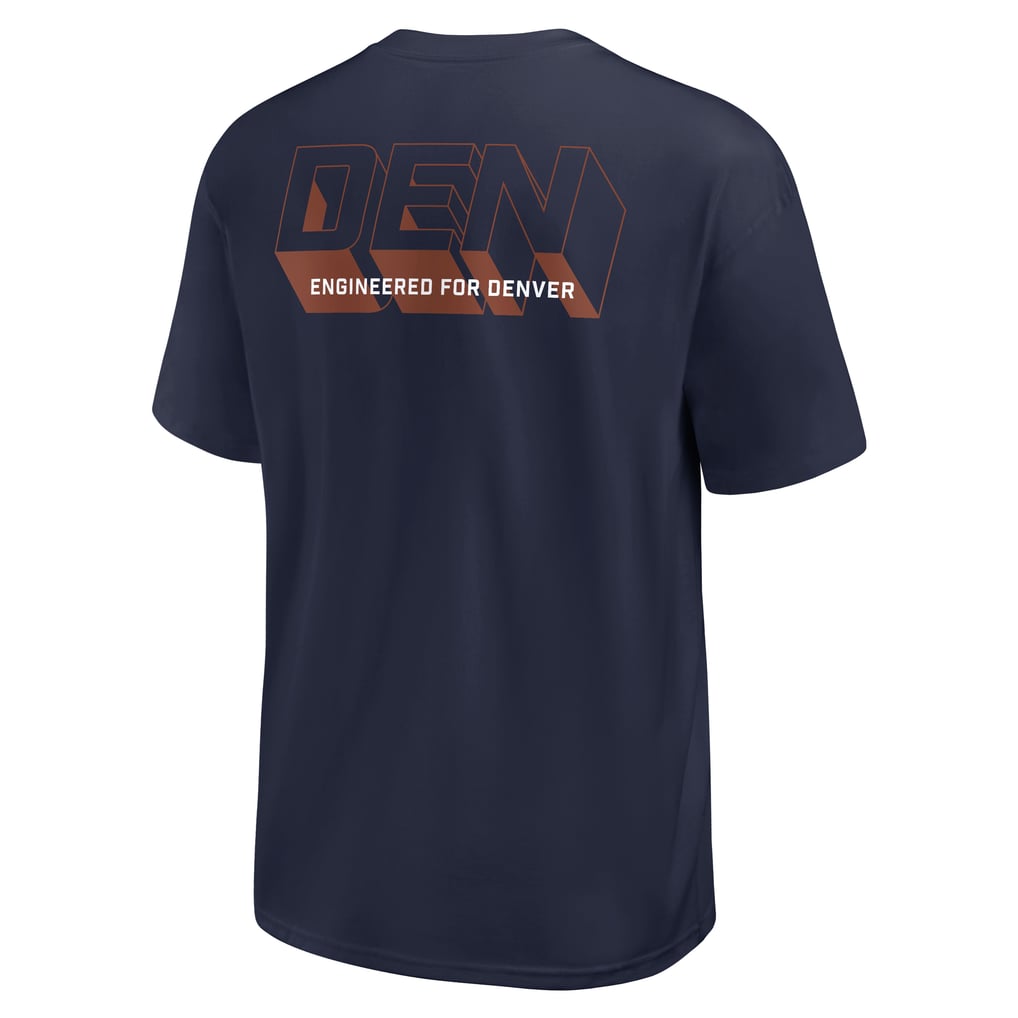 Men's Nike Navy Denver Broncos Dominate The Game Essential Max90 T-Shirt