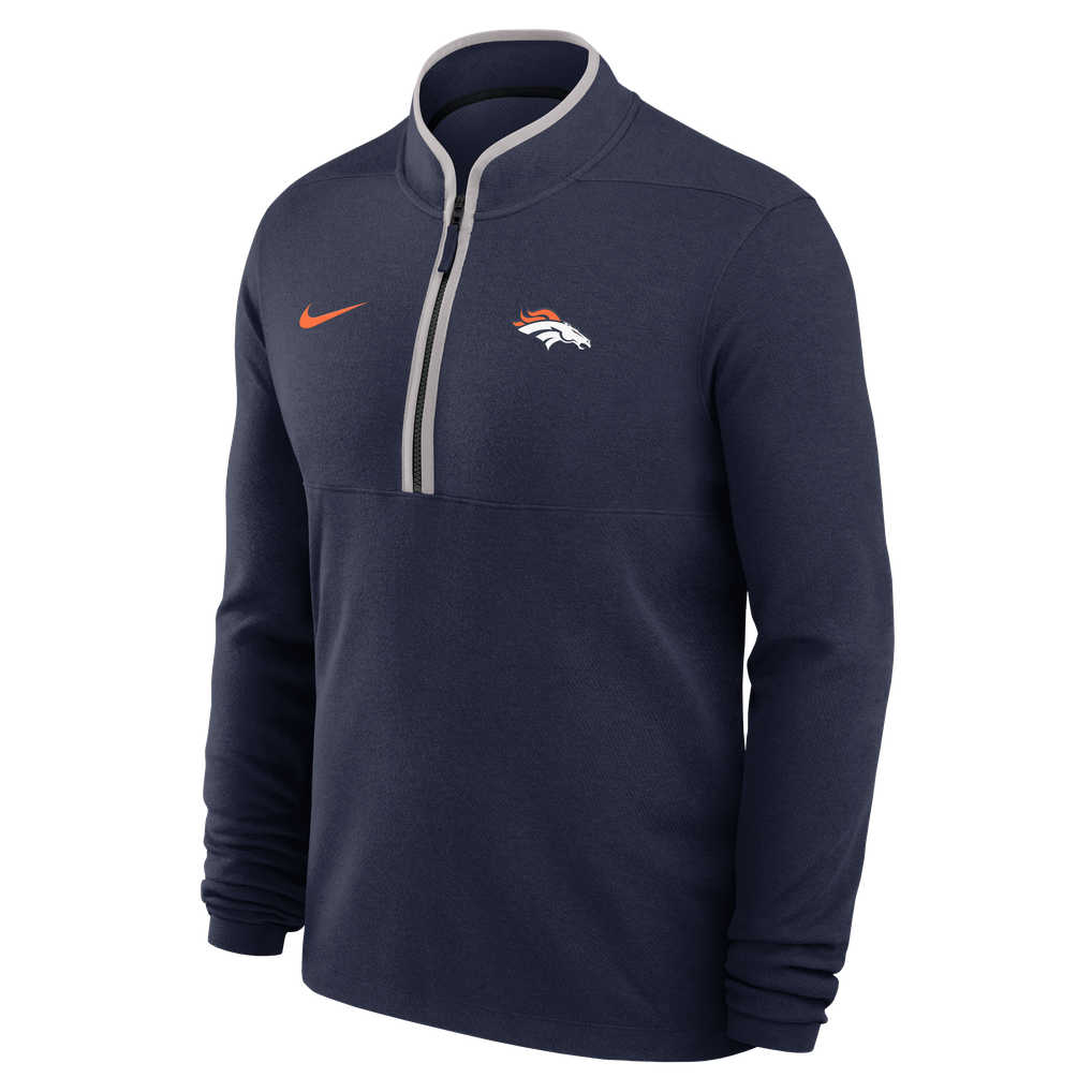  Denver Broncos Nike Dri-FIT Victory Half-Zip Pullover - Navy