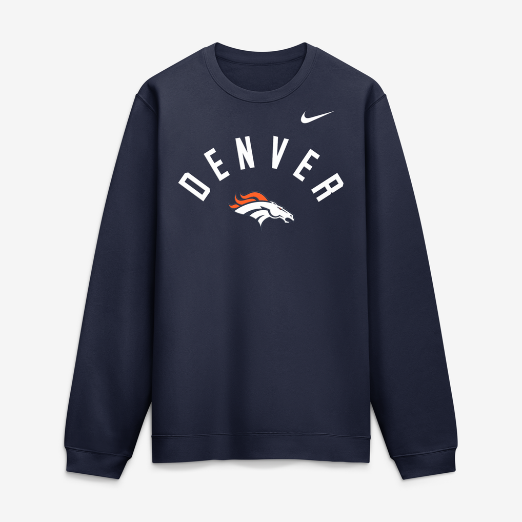 Men's Nike Navy Denver Broncos Primetime Club Sweatshirt