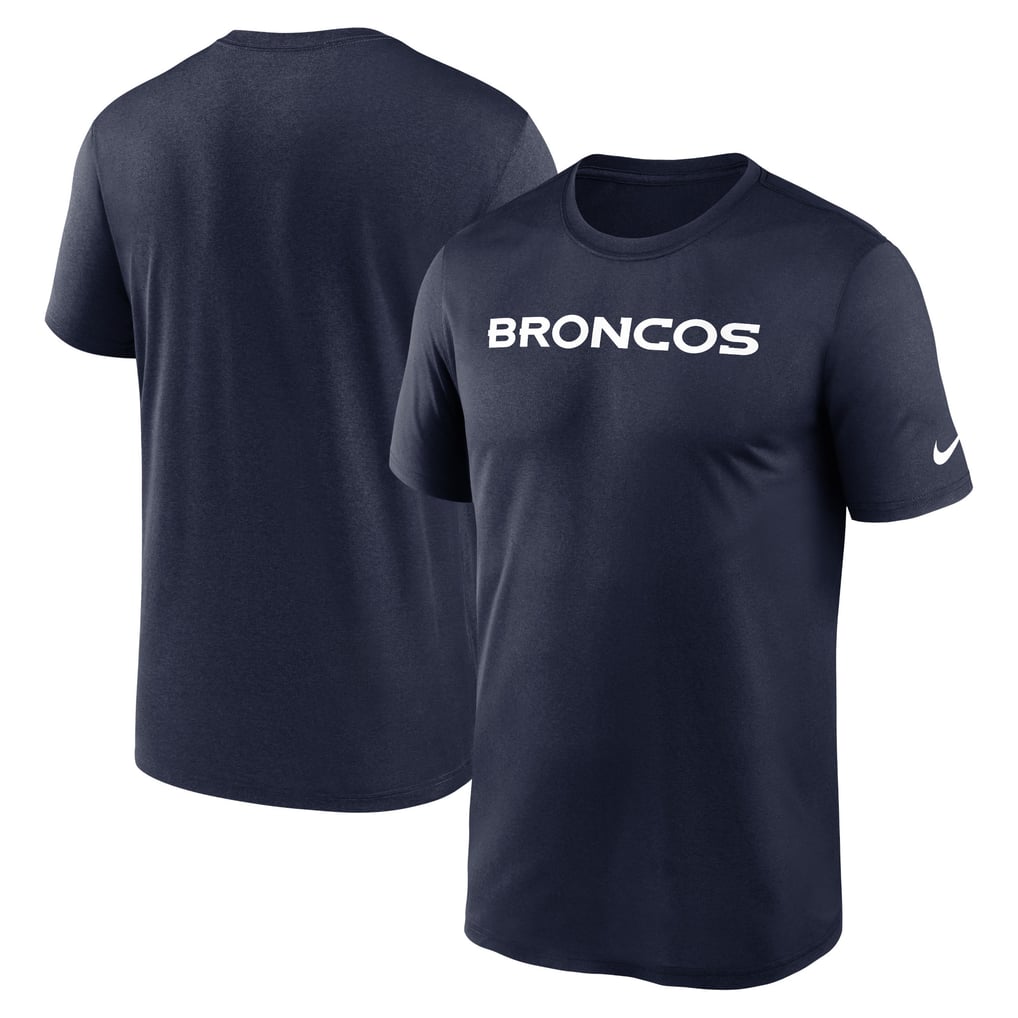 Men's Nike Navy Denver Broncos Primetime Legend Wordmark Dri-FIT T-Shirt