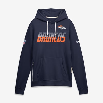 Denver Broncos Nike Sideline Standard Issue Top Prospect Dri-FIT Hoodie - Navy