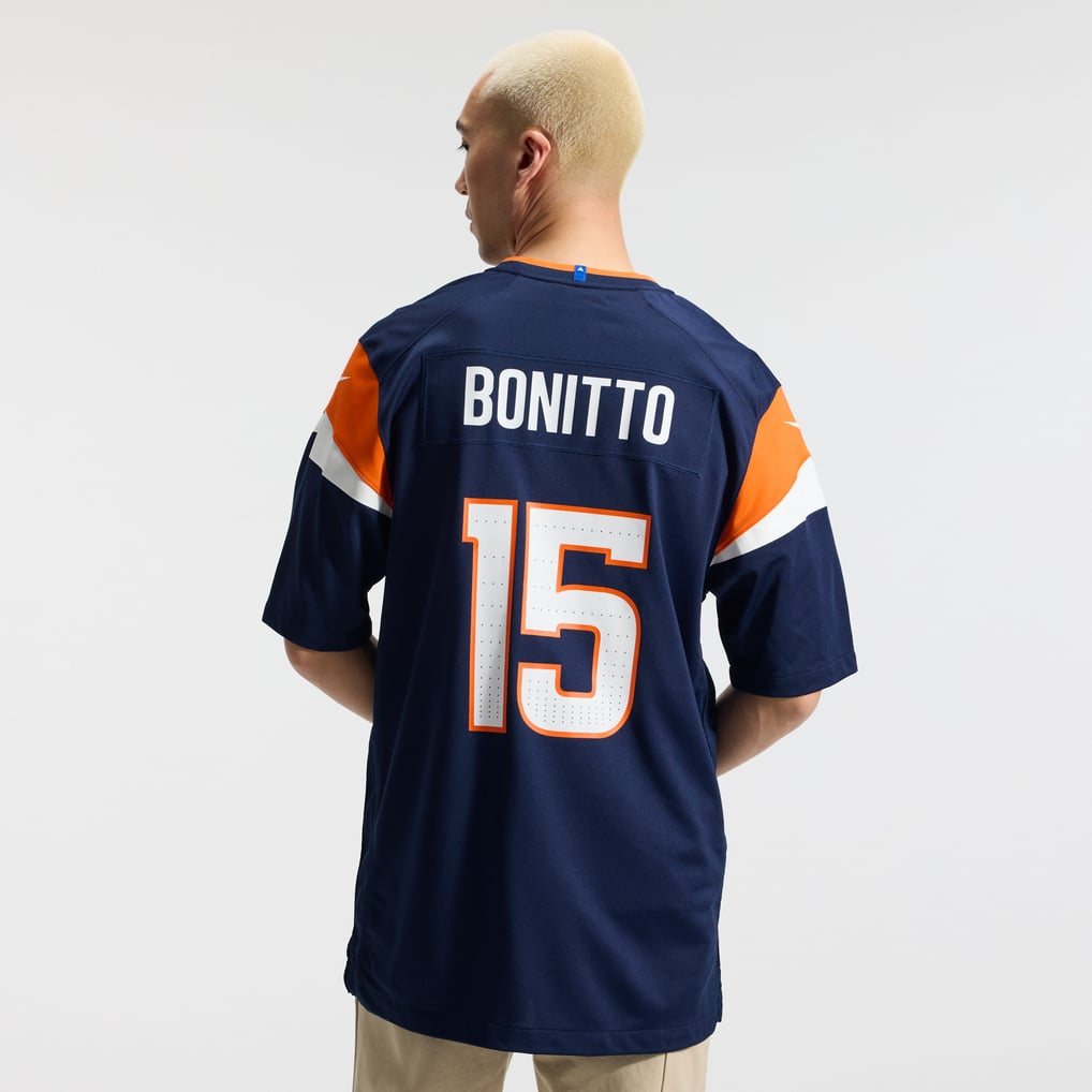 Men's Nike Nik Bonitto  Navy Denver Broncos Alternate Game Jersey