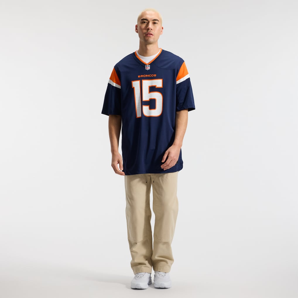 Men's Nike Nik Bonitto  Navy Denver Broncos Alternate Game Jersey