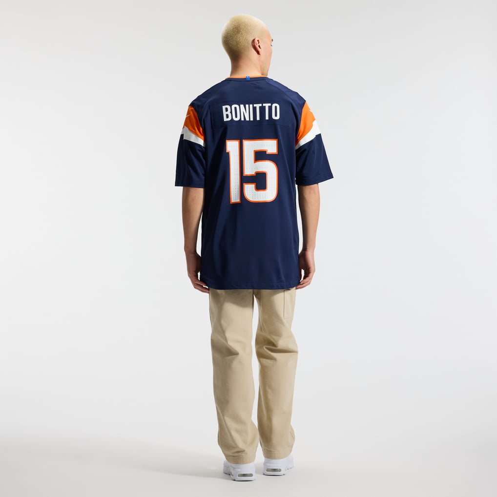 Men's Nike Nik Bonitto  Navy Denver Broncos Alternate Game Jersey