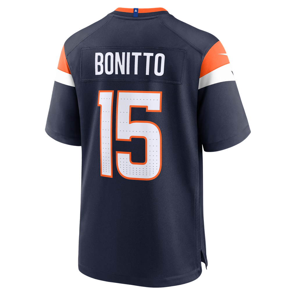 Men's Nike Nik Bonitto  Navy Denver Broncos Alternate Game Jersey