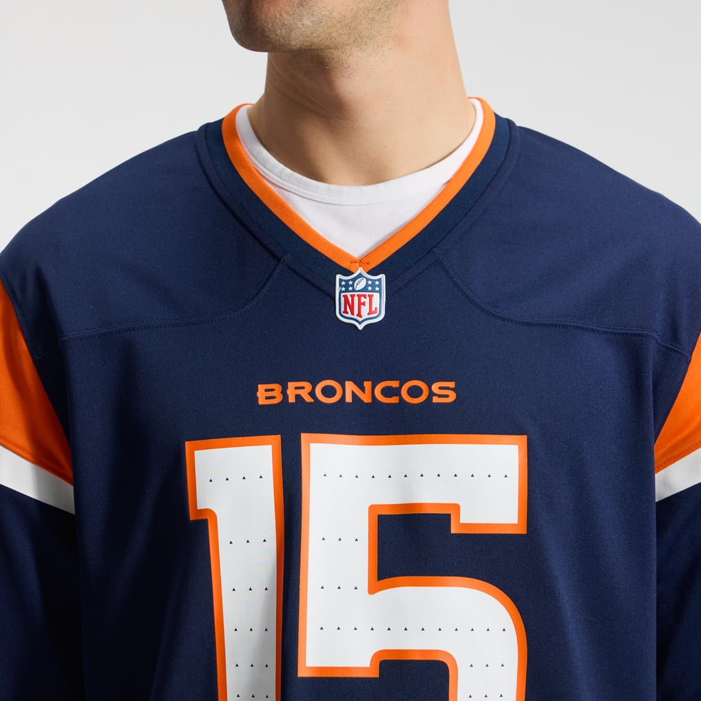 Men's Nike Nik Bonitto  Navy Denver Broncos Alternate Game Jersey