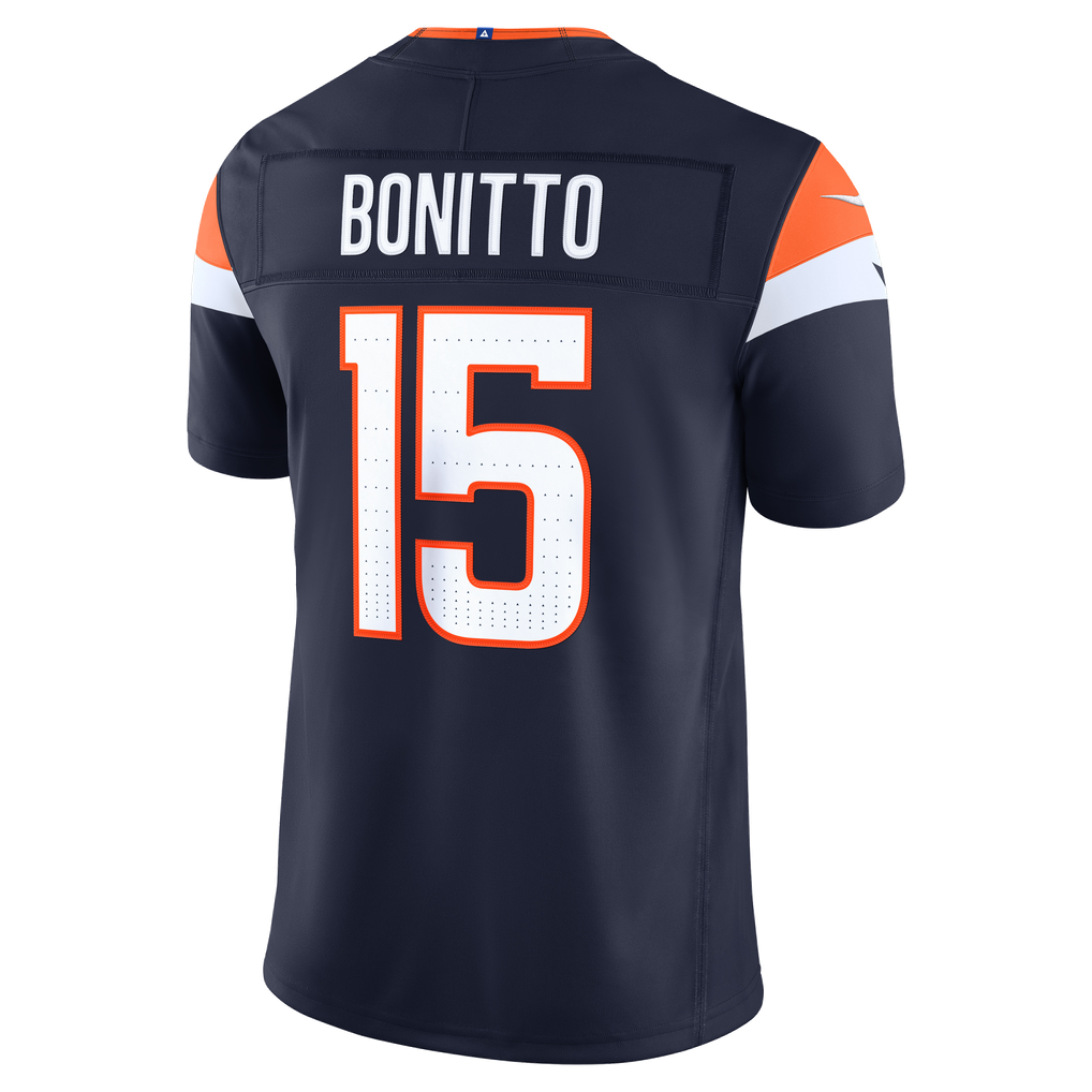 Men's Nike Nik Bonitto Navy Denver Broncos Alternate Vapor F.U.S.E. Stitched Limited Jersey