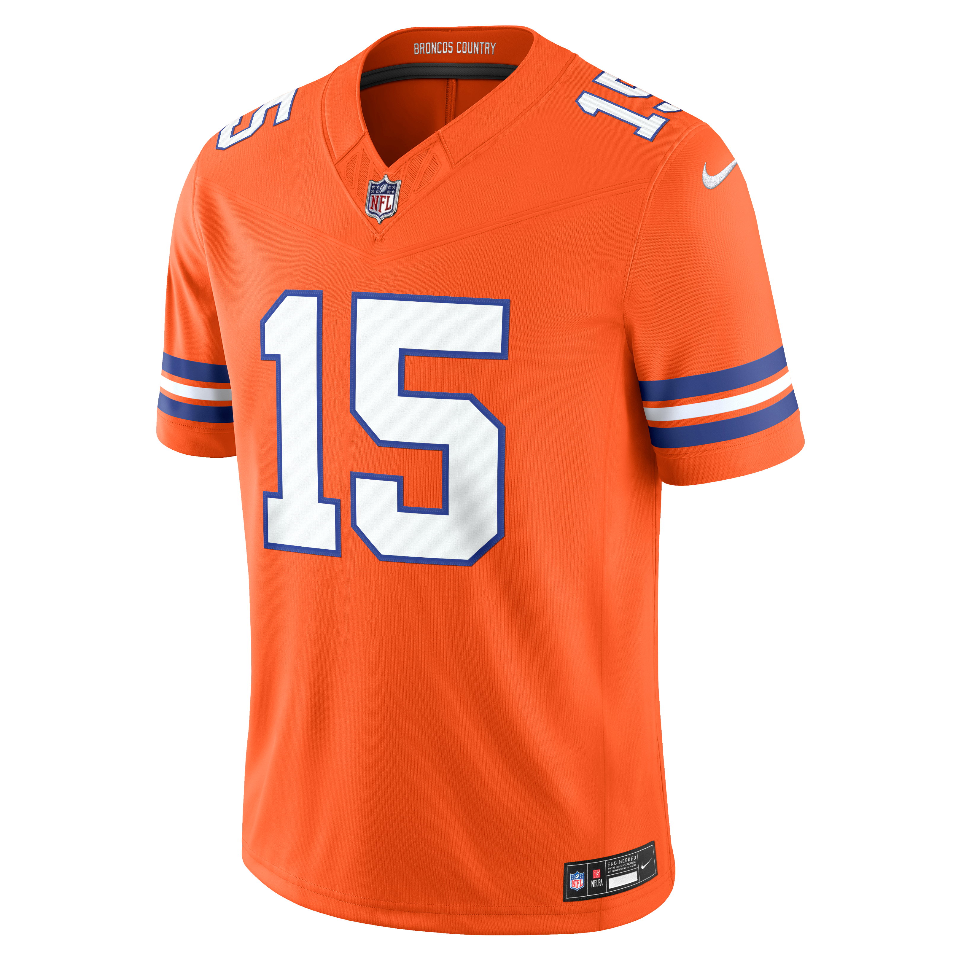 Nik Bonitto Denver Broncos Alternate Mile High Collection 1977 Throwback Vapor F.U.S.E. Stitched Limited Jersey Orange