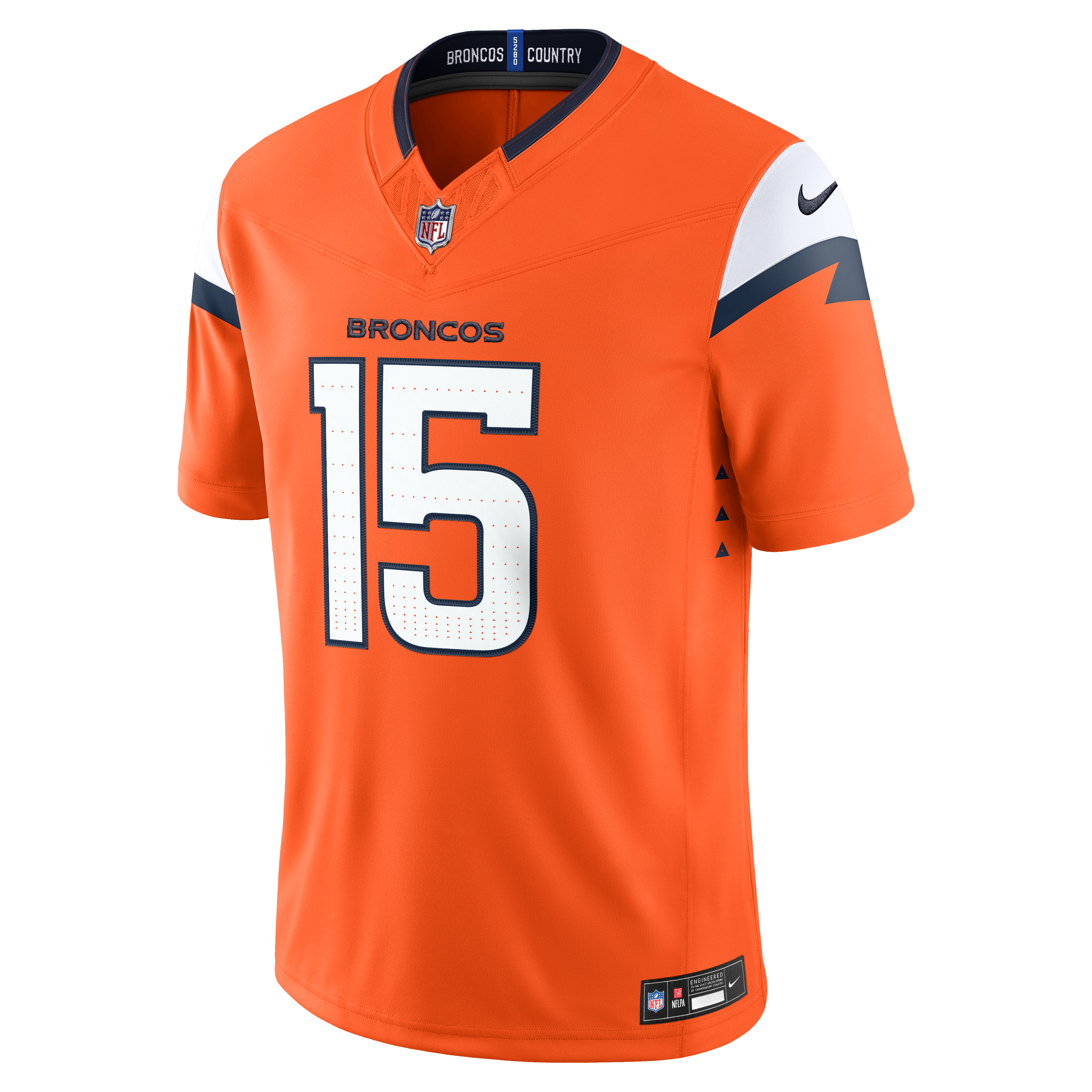 Nik Bonitto Denver Broncos Team Vapor F.U.S.E. Stitched Limited Jersey Orange