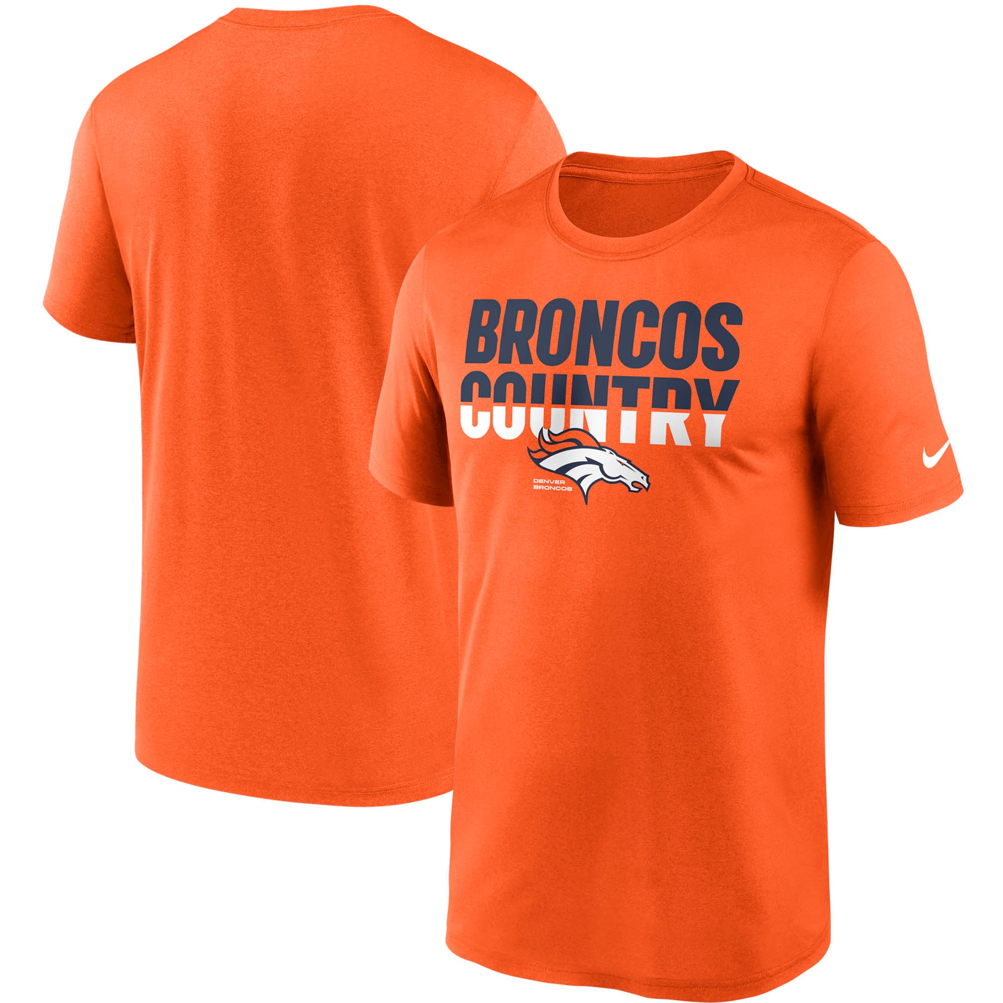 Men's Nike Orange Denver Broncos Legend Local Phrase Performance T