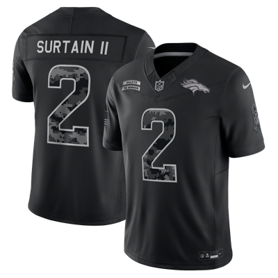 Patrick Surtain II Denver Broncos Nike 2026 Salute to Service Stitched Limited Jersey - Black