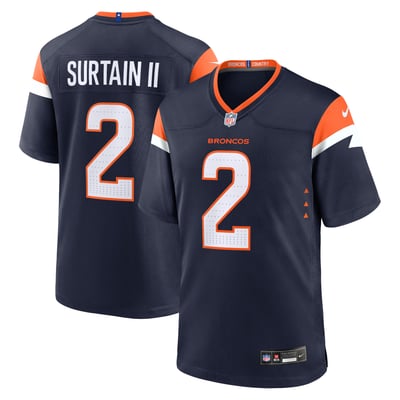 Patrick Surtain II Denver Broncos Nike Alternate Game Jersey - Navy