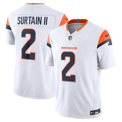 Patrick Surtain II Denver Broncos Nike Vapor F.U.S.E. Stitched Limited Jersey - White