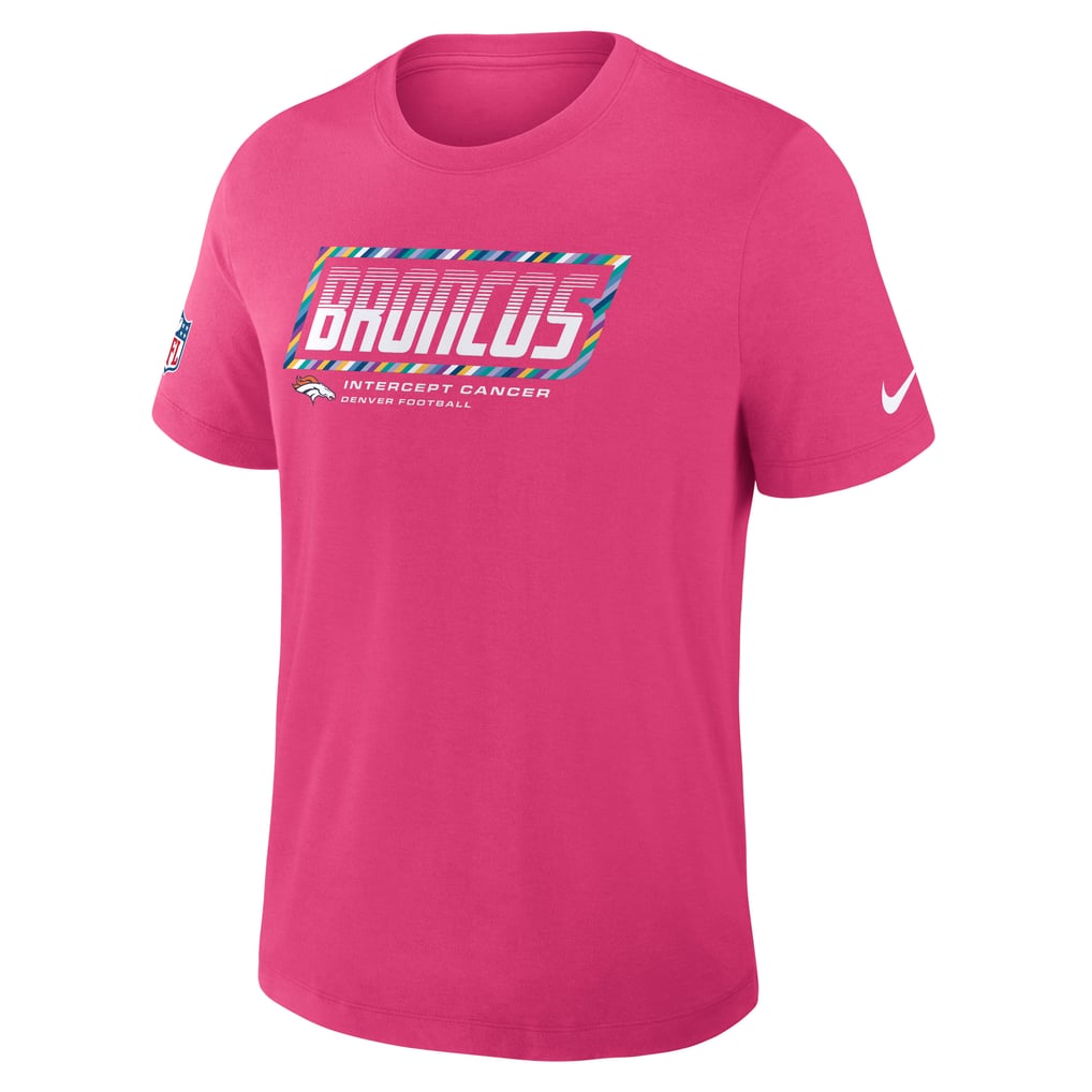 Men's Nike Pink Denver Broncos 2026 NFL Crucial Catch Tri-Blend Dri-FIT T-Shirt