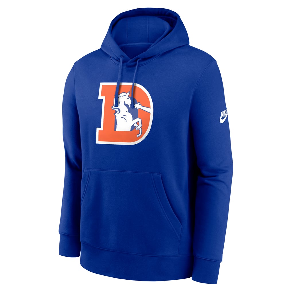 Men's Nike Royal Denver Broncos Club Fleece Pullover Hoodie