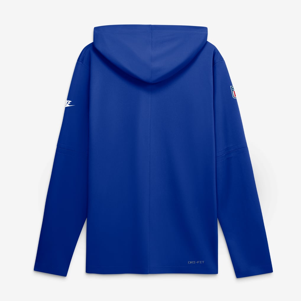 Men's Nike Royal Denver Broncos Sideline Alternate Lightweight Long Sleeve Hooded Dri-FIT T-Shirt