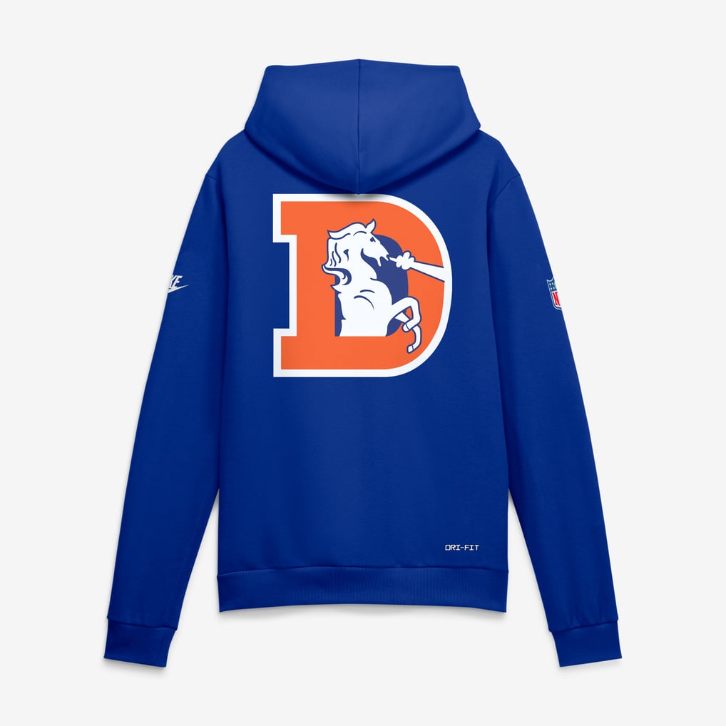 Men's Nike Royal Denver Broncos Standard Issue Replay Officials Alternate Dri-FIT Hoodie