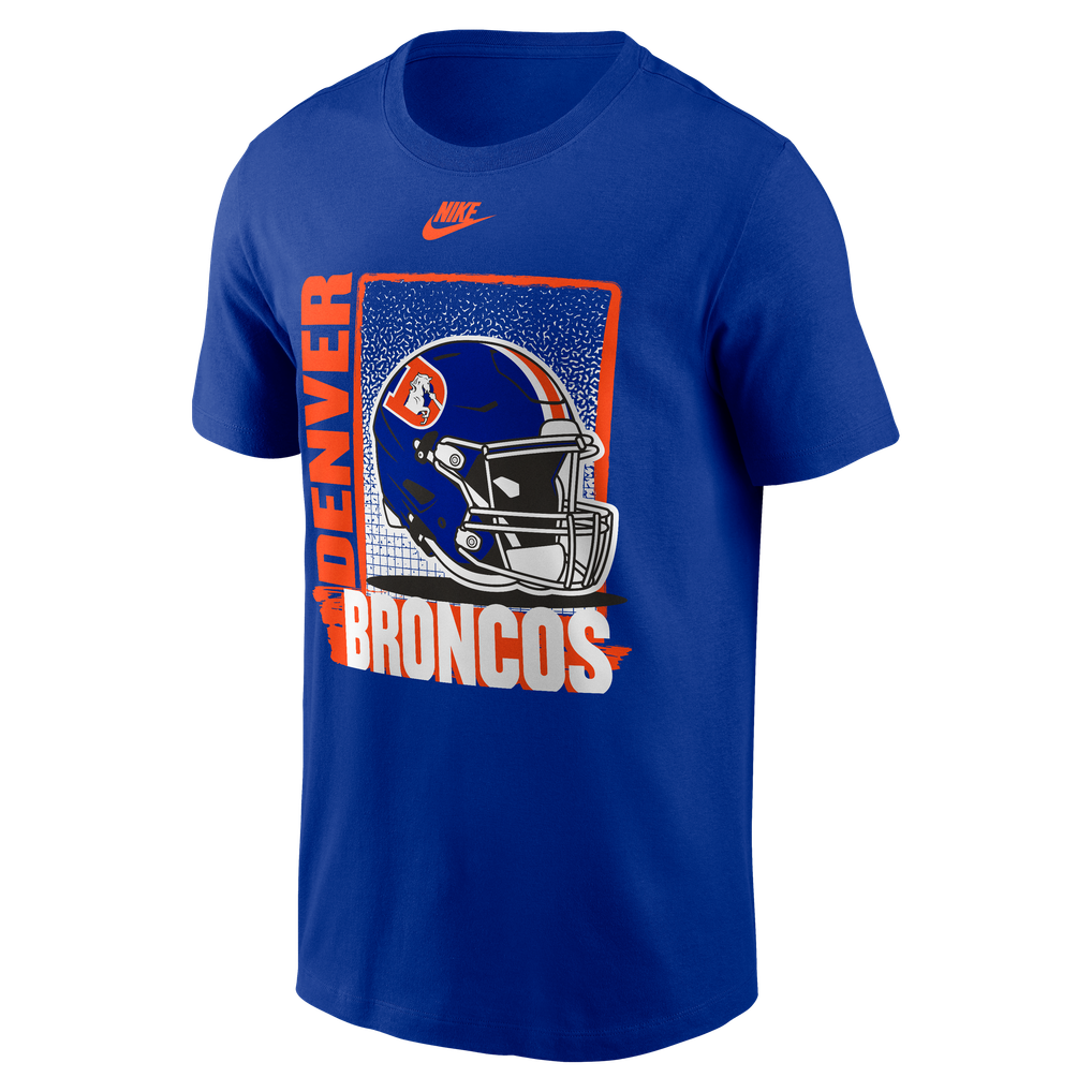 Men's Nike Royal Denver Broncos Vintage Power Game Club T-Shirt
