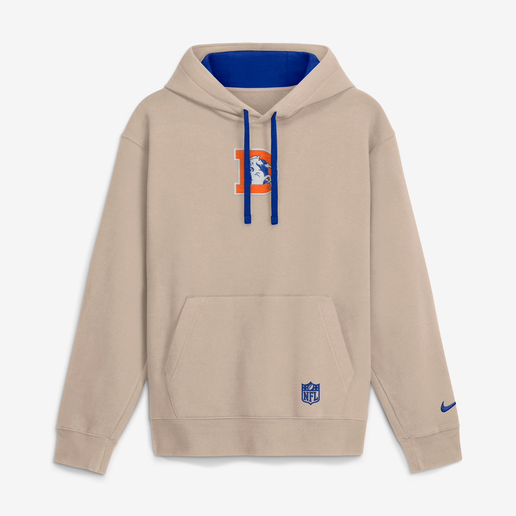 Men's Nike Sand Denver Broncos Rewind Club Hoodie