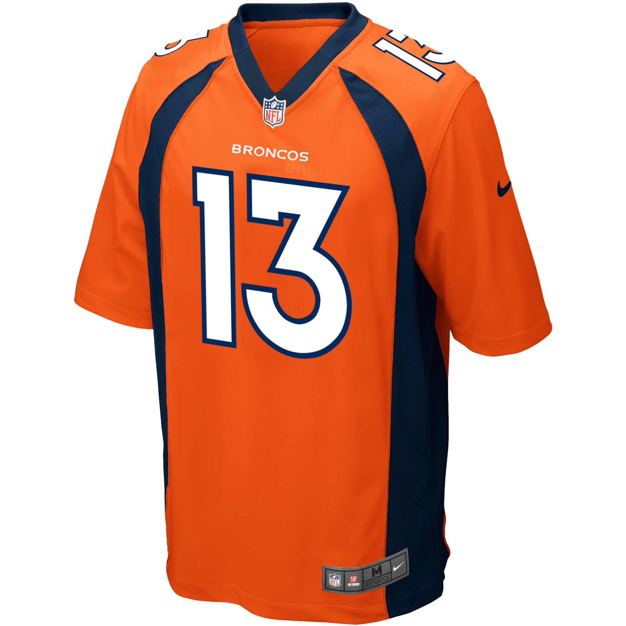 Men's Denver Broncos Trevor Siemian Nike Orange Game Jersey