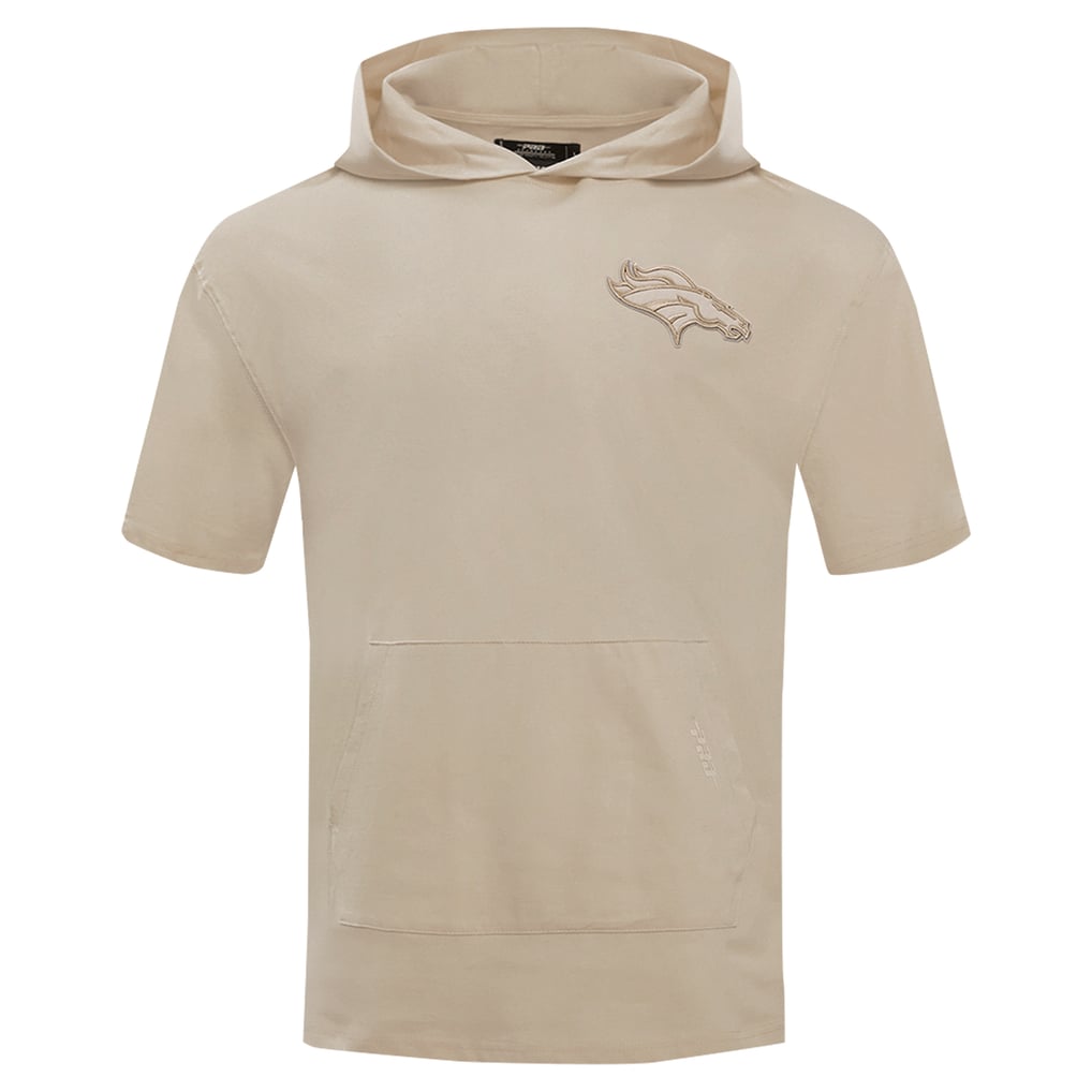 Denver Broncos Pro Standard Neutrals Capsule Short Sleeve Pullover Hoodie - Tan