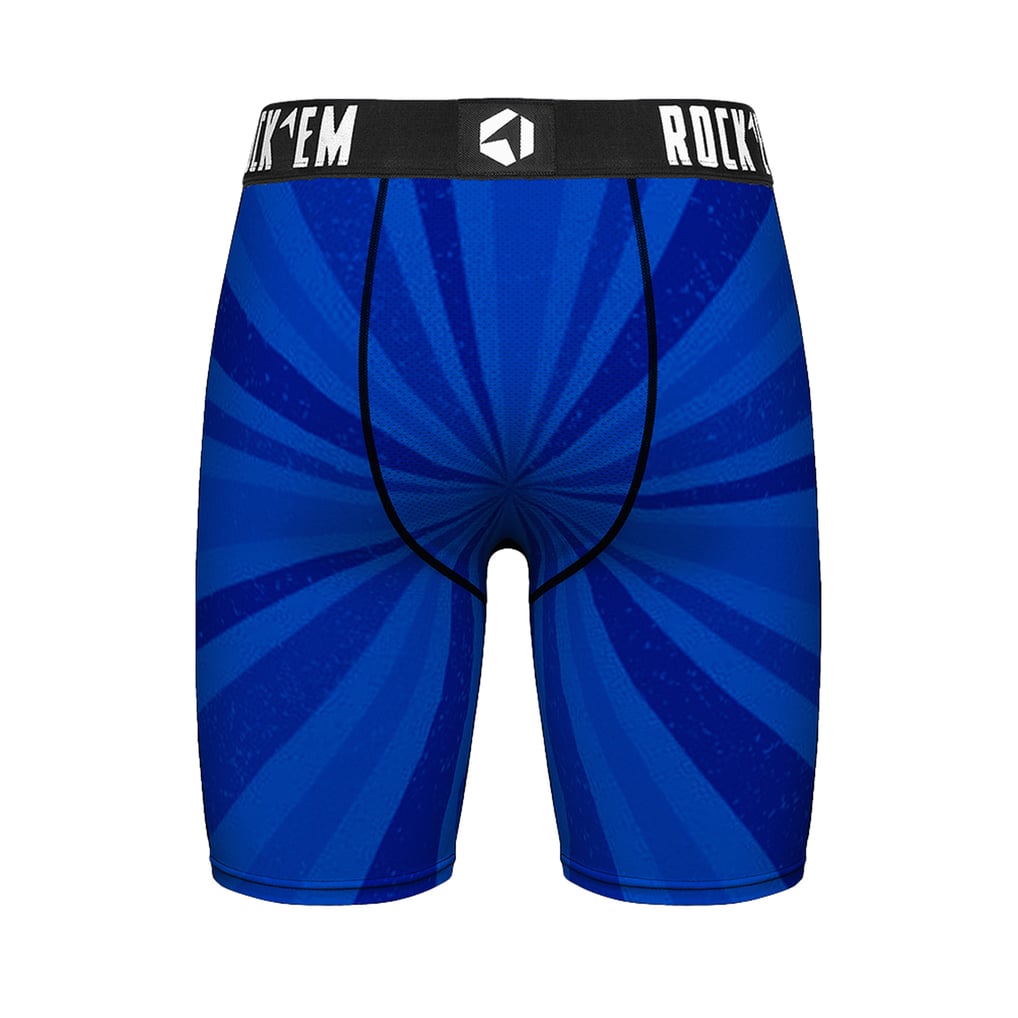 Men's Rock Em  Navy Denver Broncos Throwback Swirl Boxer Briefs