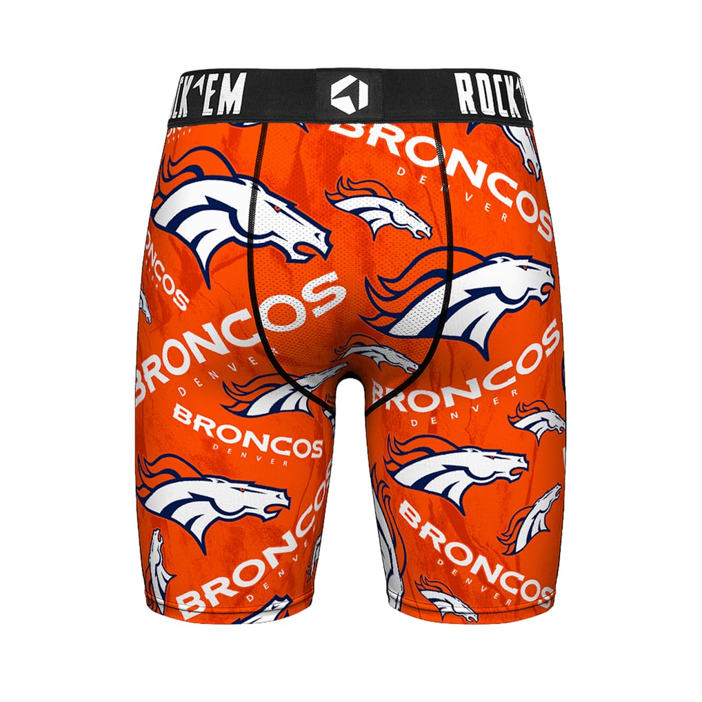 Men's Rock Em  Orange Denver Broncos Logo Boxer Briefs