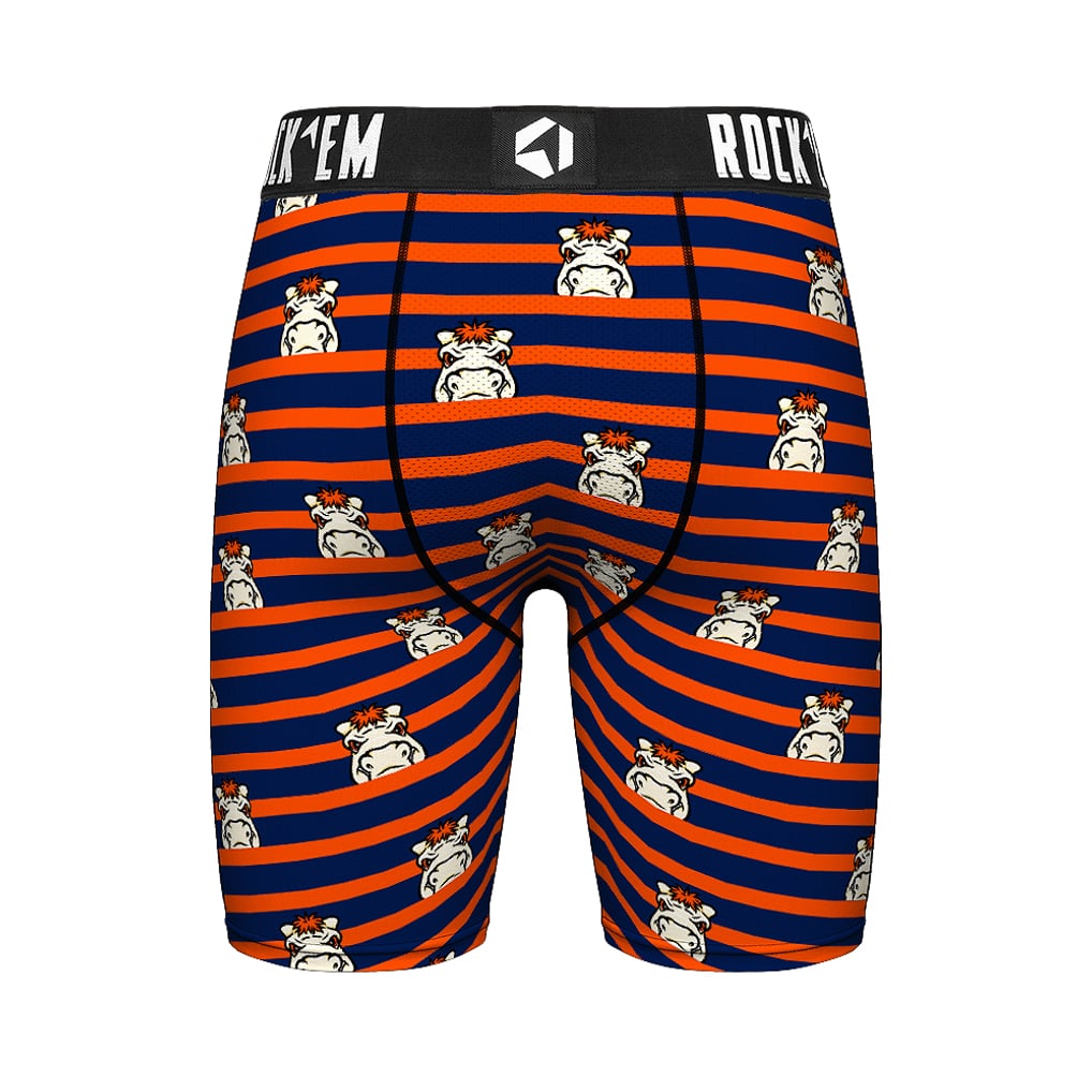 Men's Rock Em Socks  Navy Denver Broncos Two-Pack Mascot Slogan Boxer Briefs