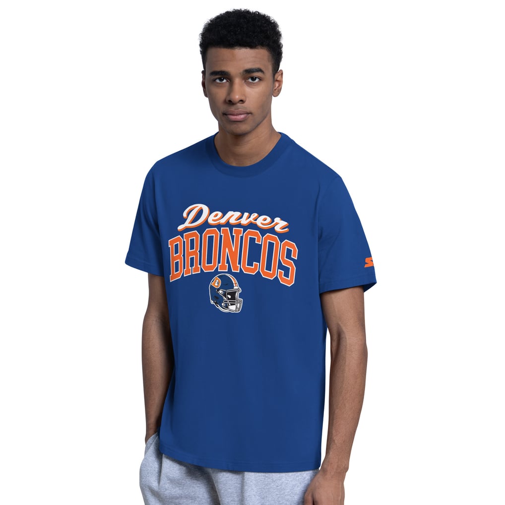 Men's Starter  Royal Denver Broncos Vintage Logo Hoodie & T-Shirt Combo Pack