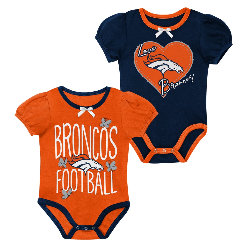 Newborn & Infant Outerstuff Orange/Navy Denver Broncos Star Power Two-Piece Bodysuit Set