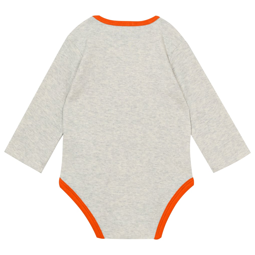 Newborn Outerstuff Heather Gray Denver Broncos Huddles & Giggles 3-Piece Pant and Hat Set