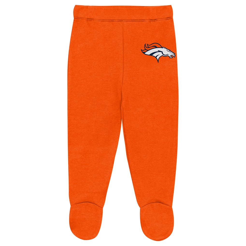 Newborn Outerstuff Heather Gray Denver Broncos Huddles & Giggles 3-Piece Pant and Hat Set