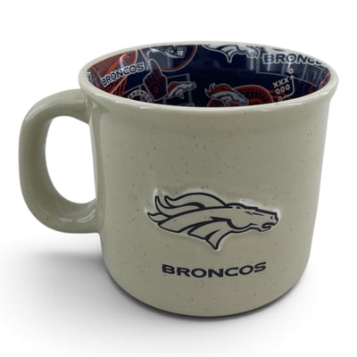 Denver Broncos Pegasus 17oz. 3-D Mashup Stone Ceramic Mug