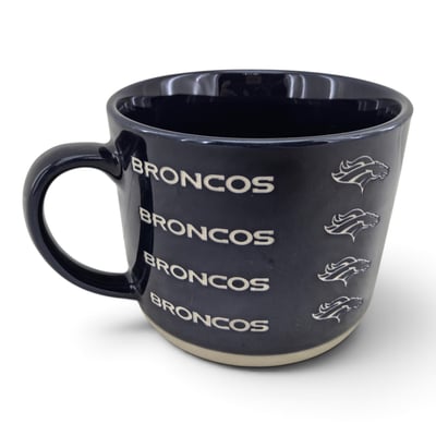 Denver Broncos Pegasus 17oz. Tonal Logo Sand Blasted Mug