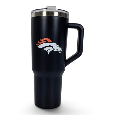 Denver Broncos Pegasus 38oz. Standard Logo Stainless Steel ProCarry Tumbler
