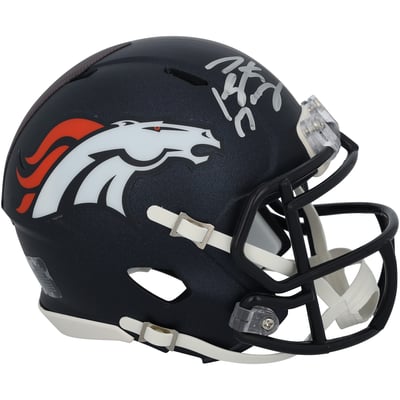 Peyton Manning Denver Broncos Autographed Fanatics Authentic Riddell 2024 Speed Mini Helmet 
