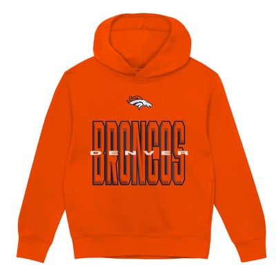 Denver Broncos Outerstuff Preschool Field General Fleece Hoodie - Orange