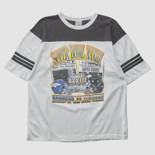 Super Bowl XXXIII Alore 1999 T-shirt - White - 2XL by Fanatics Real Vintage