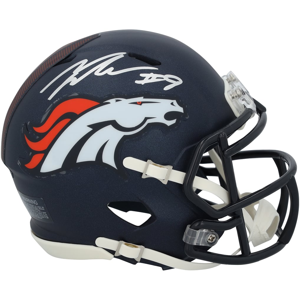 Talanoa Hufanga Denver Broncos Autographed Riddell Speed Mini Helmet