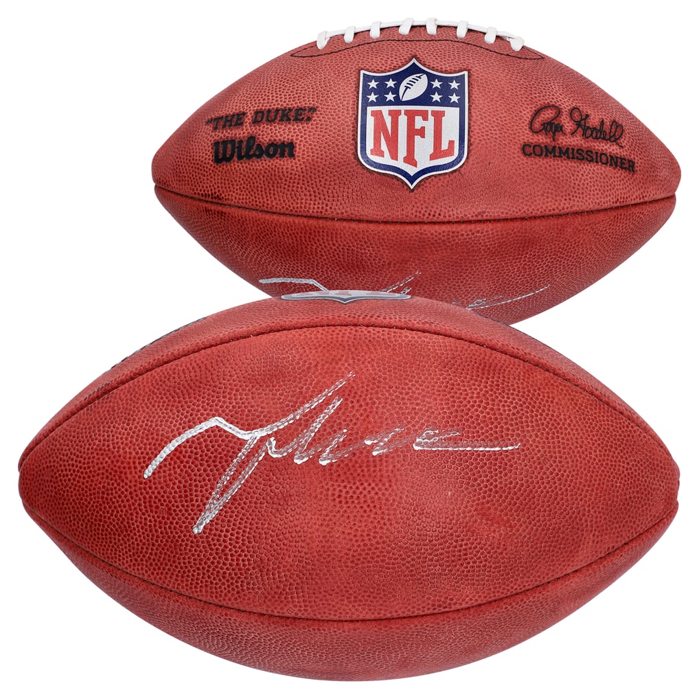 Talanoa Hufanga Denver Broncos Autographed Wilson Duke Full Color Football